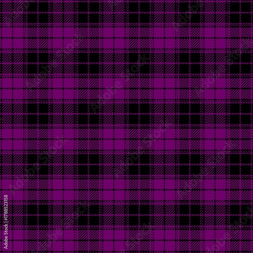 Checkered pattern in black and purple colors