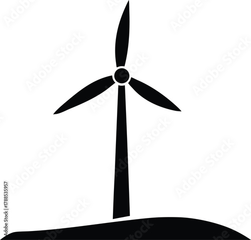 Wind turbine icon 