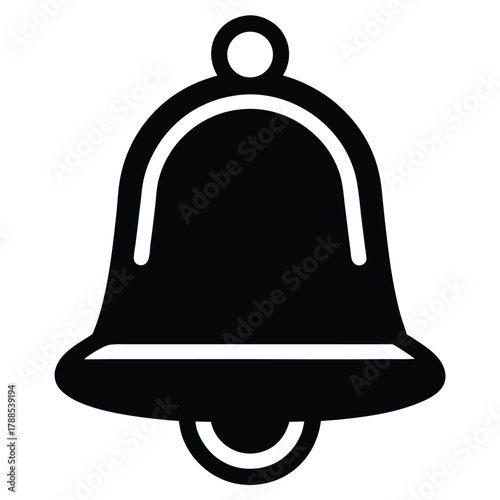 notification bell icon on white