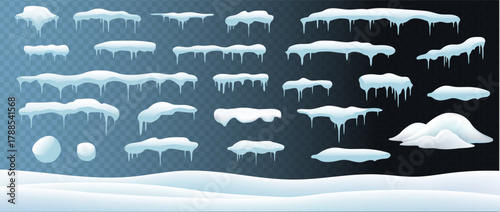 White Snowfall And Transparent Background