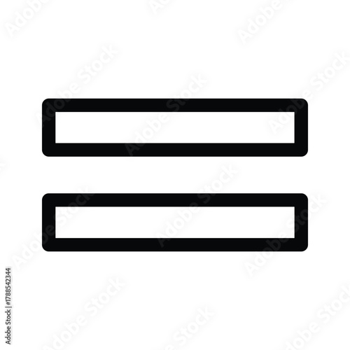 Equals sign icon