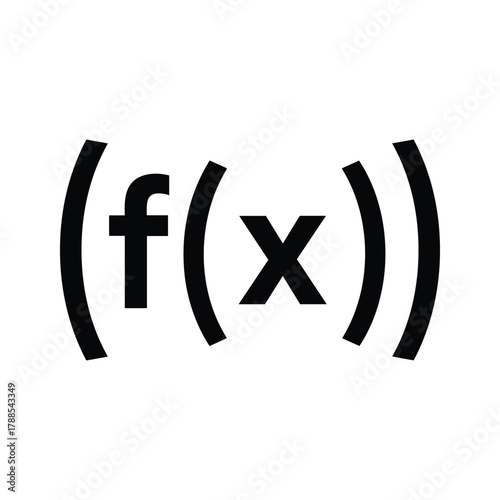 Mathematical function notation fx