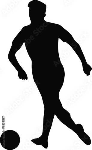 Men’s Football Vector Graphic – Hand-Drawn Sports Illustration