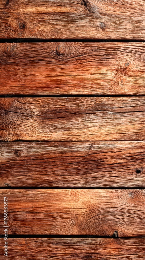 Fototapeta premium Rustic wood planks create a warm and inviting backdrop for various projects