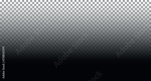 Black gradient overlay effect. Semi transparent background with fade shadow from bottom to top