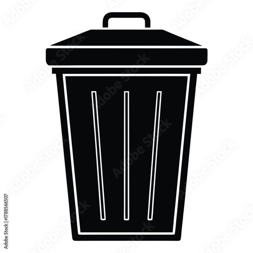 compost bin illustration on white