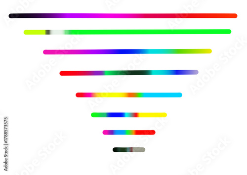 Abstract Color Line Shapes – Straight Lines Vector Design, Fun Kid Pattern, Organic Doodle Ribbon Elements