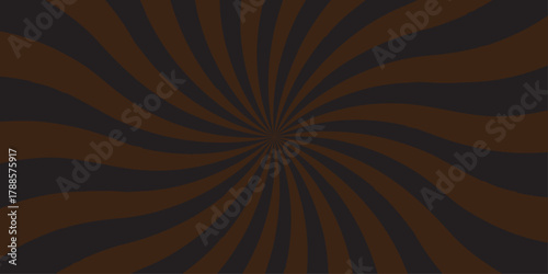 Sunburst Modern retro vintage sunrise sunbeam element spiral striped. Spiral starburst and striped pattern abstract geometric retro sunrays line wavy texture.	