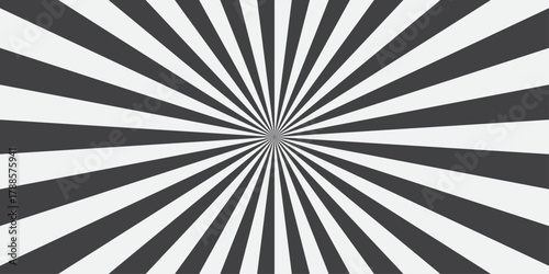 Sunburst Modern retro vintage sunrise sunbeam element spiral striped. Spiral starburst and striped pattern abstract geometric retro sunrays line wavy texture.	