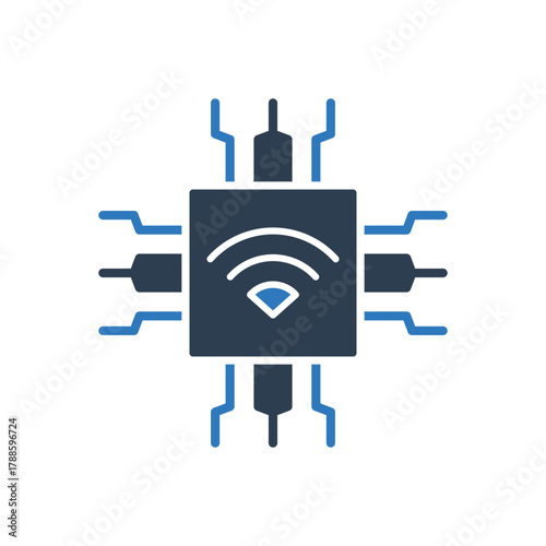 Wifi Microchip Icon