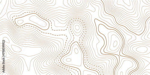 Topographic map background. Geographic line map with elevation assignments.Topographic map ,abstract height lines on white background ,vector.