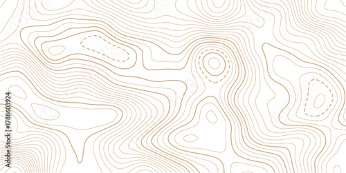 Abstract Topographic Pattern contour line map. Luxury gold abstract line art on transparent background image. Topography background. Vector banner. Topographic map ,abstract height lines .