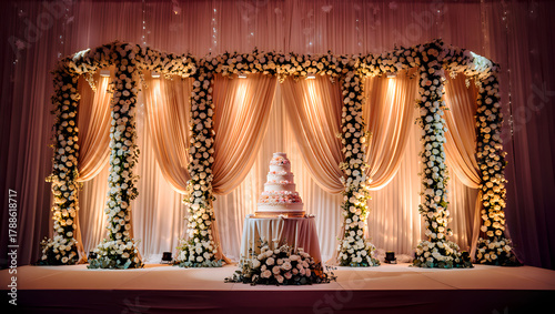 Flower Stage Decoration Birthday Decore  Event Management