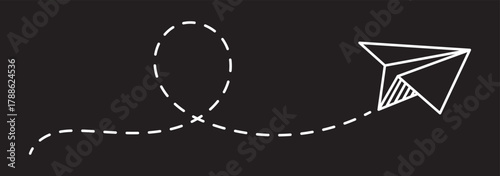 Hand drawn doodle paper plane collection. Vector set of flying origami airplane sketch icons. Latest telegram logo icon set. telegram icons collection. Social Media Network symbol. Paper Plane sign