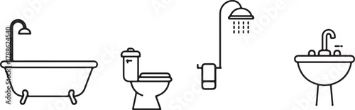 Cartoon vector illustration of metal cutlery and tools set for design concept