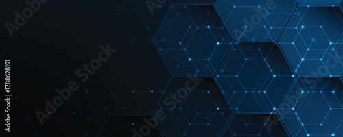 Technology concept background and network security