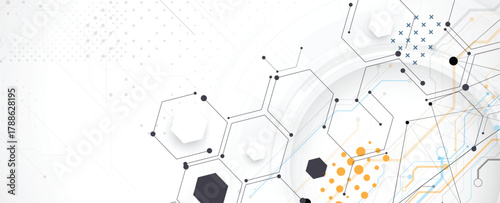 Technology concept background and network security