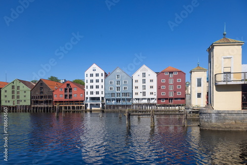 Trondheim - Wohnviertel an der Nidelva
