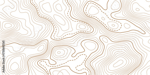 Topographic gold luxury map background. Geographic abstract pattern. The topo contour or wallpaper.Abstract outline grid.