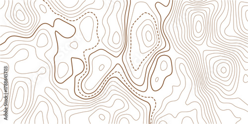 Abstract Topographic Pattern contour line map. Luxury gold abstract line art on transparent background image.Topography background. Vector banner. Topo.