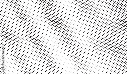 Halftone background vector, abstract backdrop design with two tone pattern and copy space for edit your content