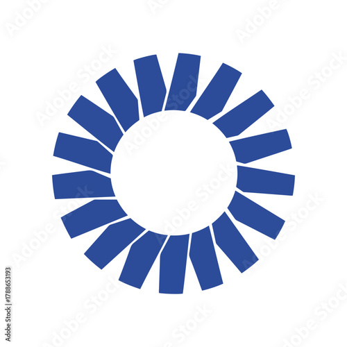 rotating loading circle with division lines