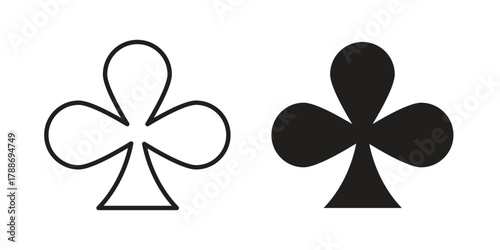 Card-club icon, vector graphics collection. logotype graphic art design