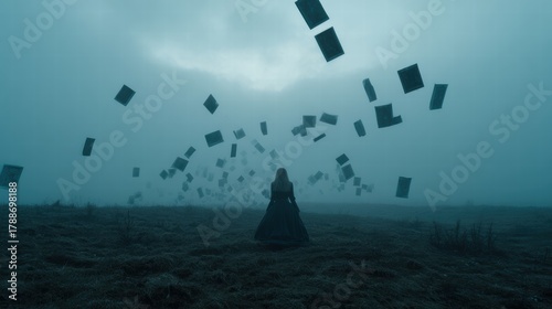 Conceptual image about therapy uncovering hidden and painful past memories.