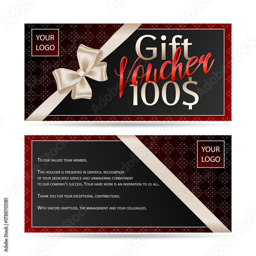 Premium gift voucher for companies and their employees for a holiday and achievement award