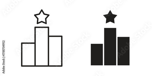 Leaderboard icon, vector graphics collection. logotype graphic art design