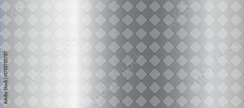 Shiny metallic geometric pattern, gradient squares background for packaging, wrapping, textile, upholstery, UI, branding. Steel Metal textures for tech industry and decor. Vector illustration