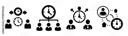 Time management strategy planning business deadline project schedule efficiency and productivity concept