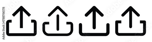 Upload icon set vector illustration for graphic design and web design and mobile app design