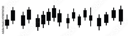 Photos Stock market candlestick chart analysis, financial trading data, business invest