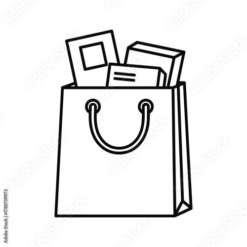 Shopping bag with purchases