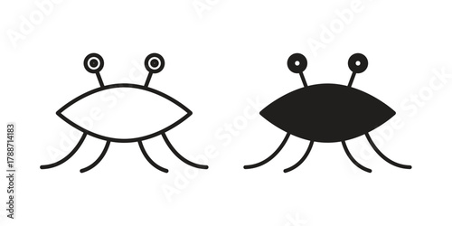 Spaghetti Monster Flying icon, vector graphics collection. logotype graphic art design