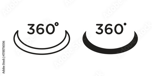 Tour virtual icon, vector graphics collection. logotype graphic art design