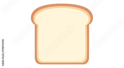 Single slice of plain white bread, a versatile breakfast food