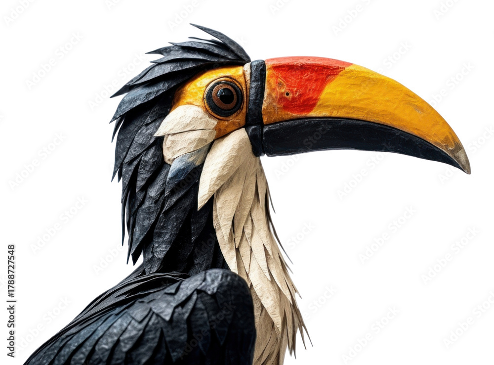 Naklejka premium PNG Hornbill toucan animal bird.