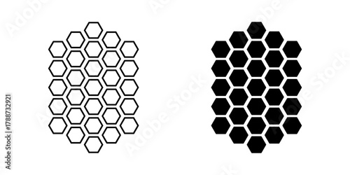 honeycomb icon vector honeycomb illustration