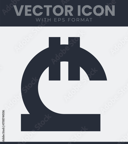 Georgian lari currency exchange icon vector illustration symbol