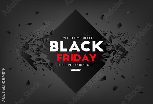 Black Friday Sale Poster Design Template