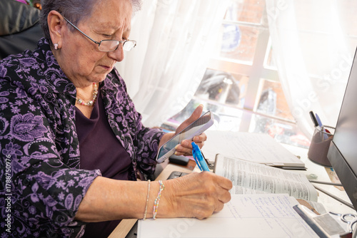 Christian therapist analyzing emotional data for online counseling