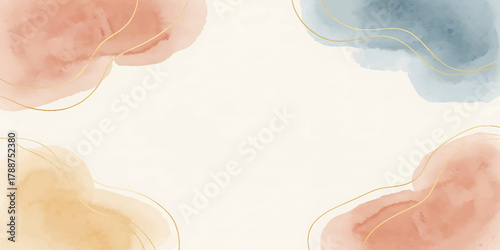 Hand holding blank paper for beauty makeup color cosmetics and sweet pink cream skin care diet food dessert