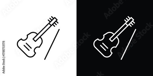 Cello icon line vector illustration. vector graphics