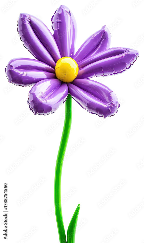 Fototapeta premium PNG Orchid purple petals balloon.