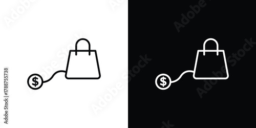 Debt icon line vector illustration. vector graphics