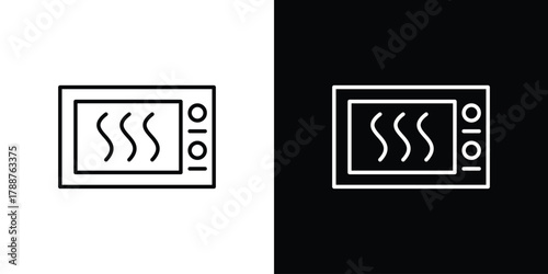 Microwave icon line vector illustration. vector graphics