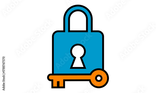 keylock vector logo design