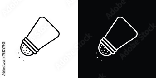 Salt shaker icon line vector illustration. vector graphics